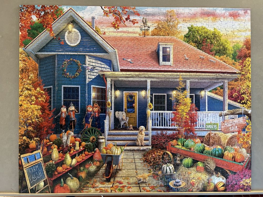 ZZ - Autumn House (SOLD) - White Mountain Puzzles puzzle collectible [Barcode 724819267163] - Main Image 2