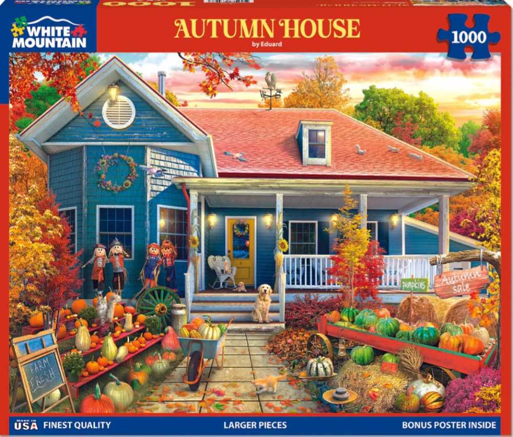 ZZ - Autumn House (SOLD) - White Mountain Puzzles puzzle collectible [Barcode 724819267163] - Main Image 4