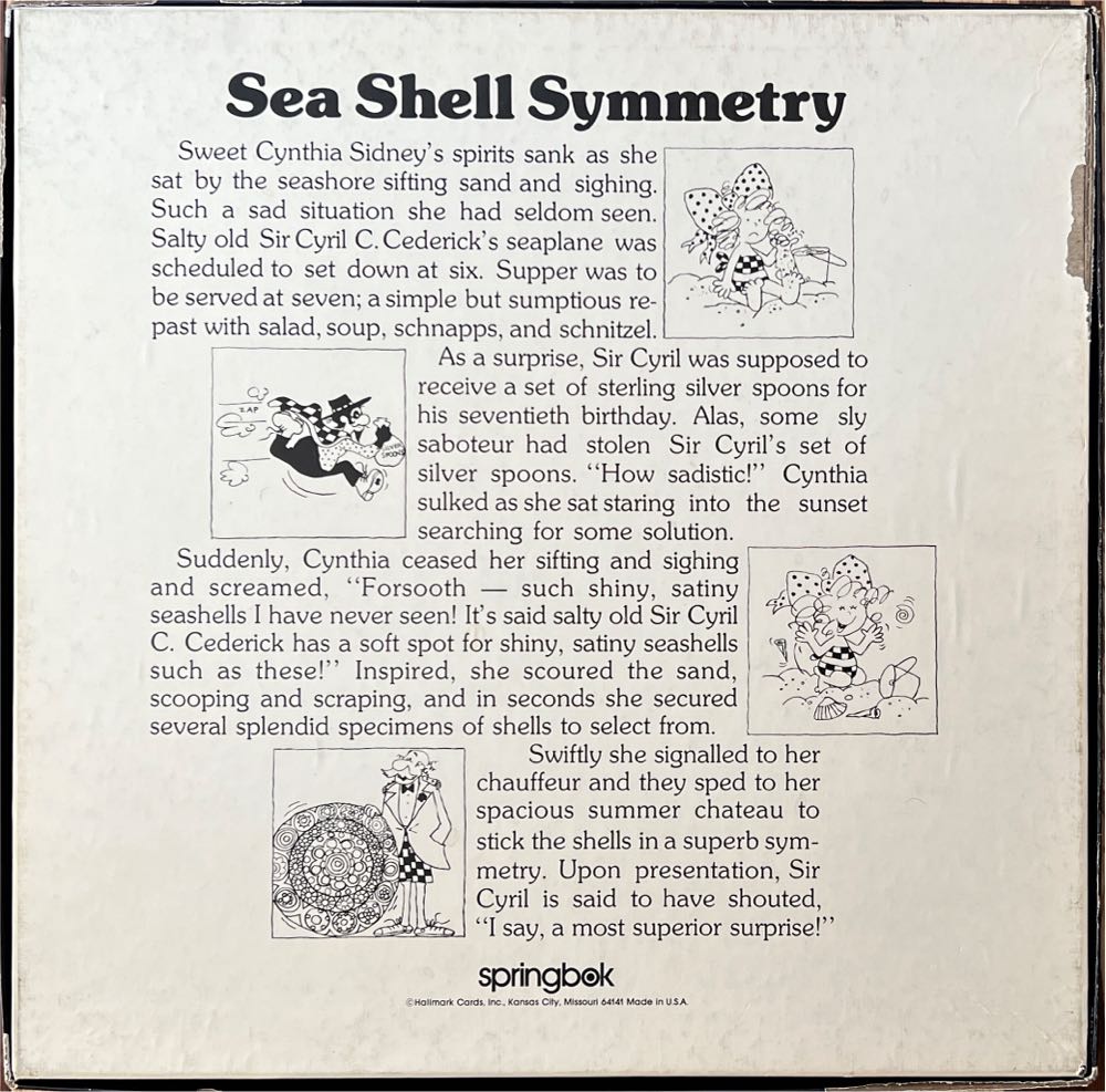 Sea Shell Symmetry -493, 10/23/23 - Springbok puzzle collectible - Main Image 2