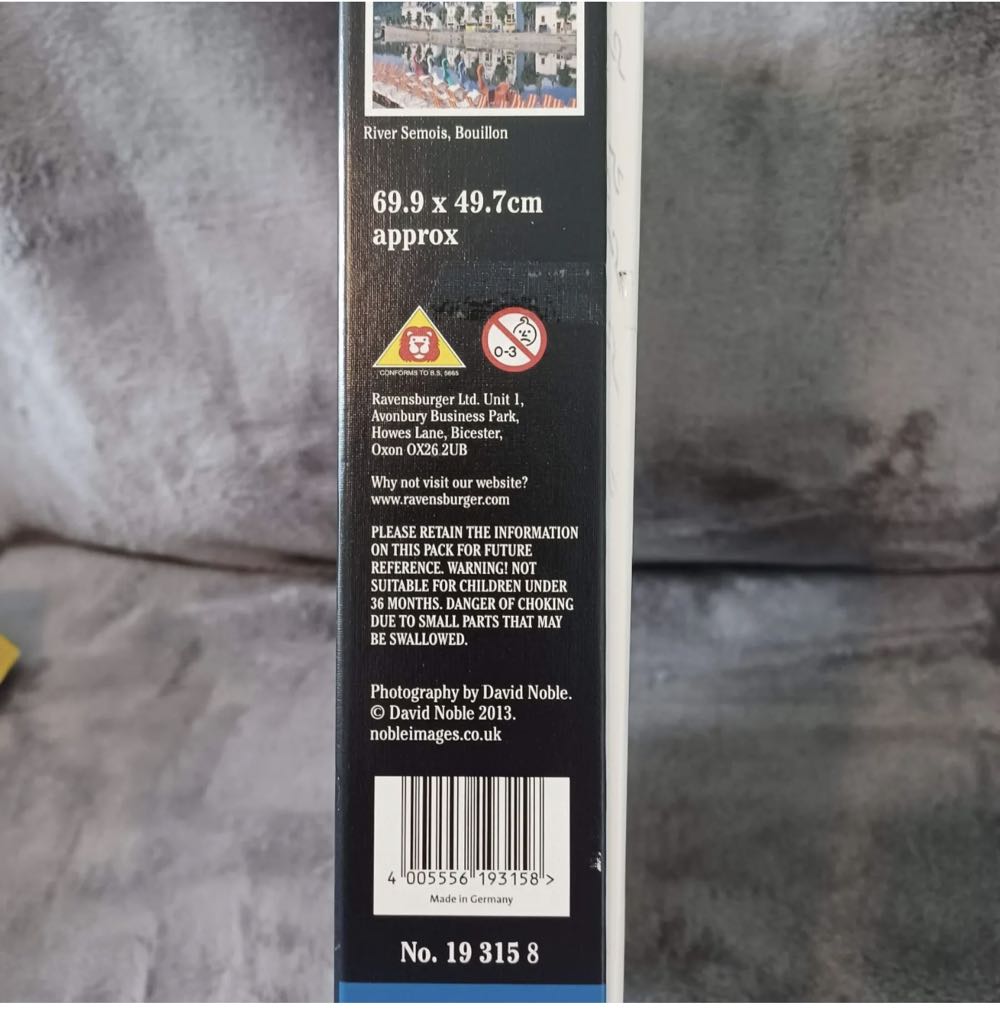 River Semois, Bouillon (SOLD) - Ravensburger puzzle collectible [Barcode 4005556193158] - Main Image 2