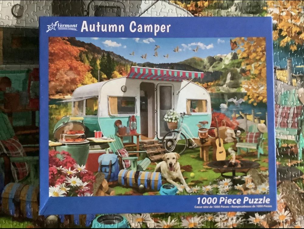 Autumn Camper - Vermont Christmas Company puzzle collectible [Barcode 819273024350] - Main Image 4