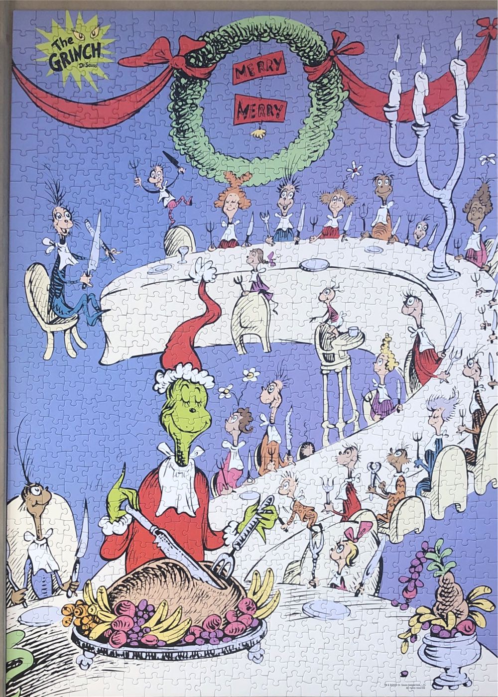 Dr. Seuss - The Grinch Feast - USAopoly puzzle collectible [Barcode 700304158017] - Main Image 2