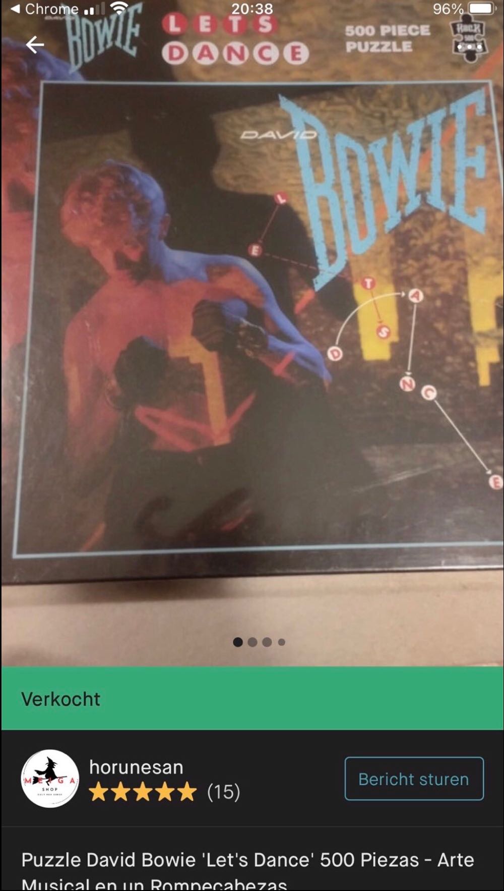 David Bowie Let’s Dance - Rock Saws puzzle collectible [Barcode 803343257489] - Main Image 4
