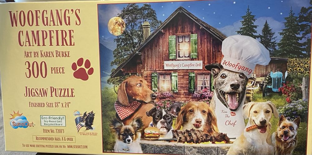 Woofgang’s Campfire - SunsOut puzzle collectible [Barcode 796780720732] - Main Image 2