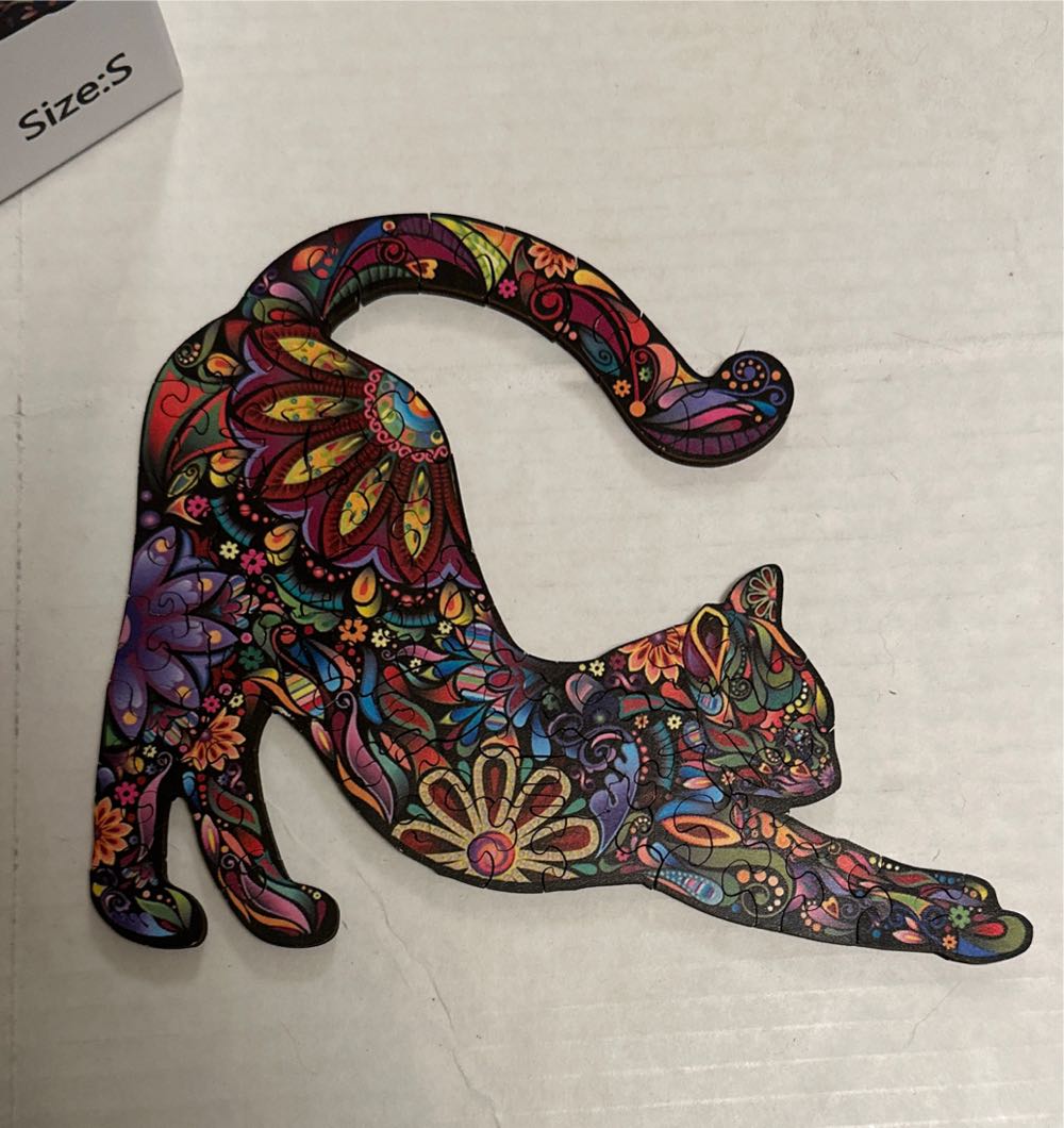 Cat Wooden Jigsaw Puzzle - Wooden Puzzles puzzle collectible [Barcode 67162592374] - Main Image 2