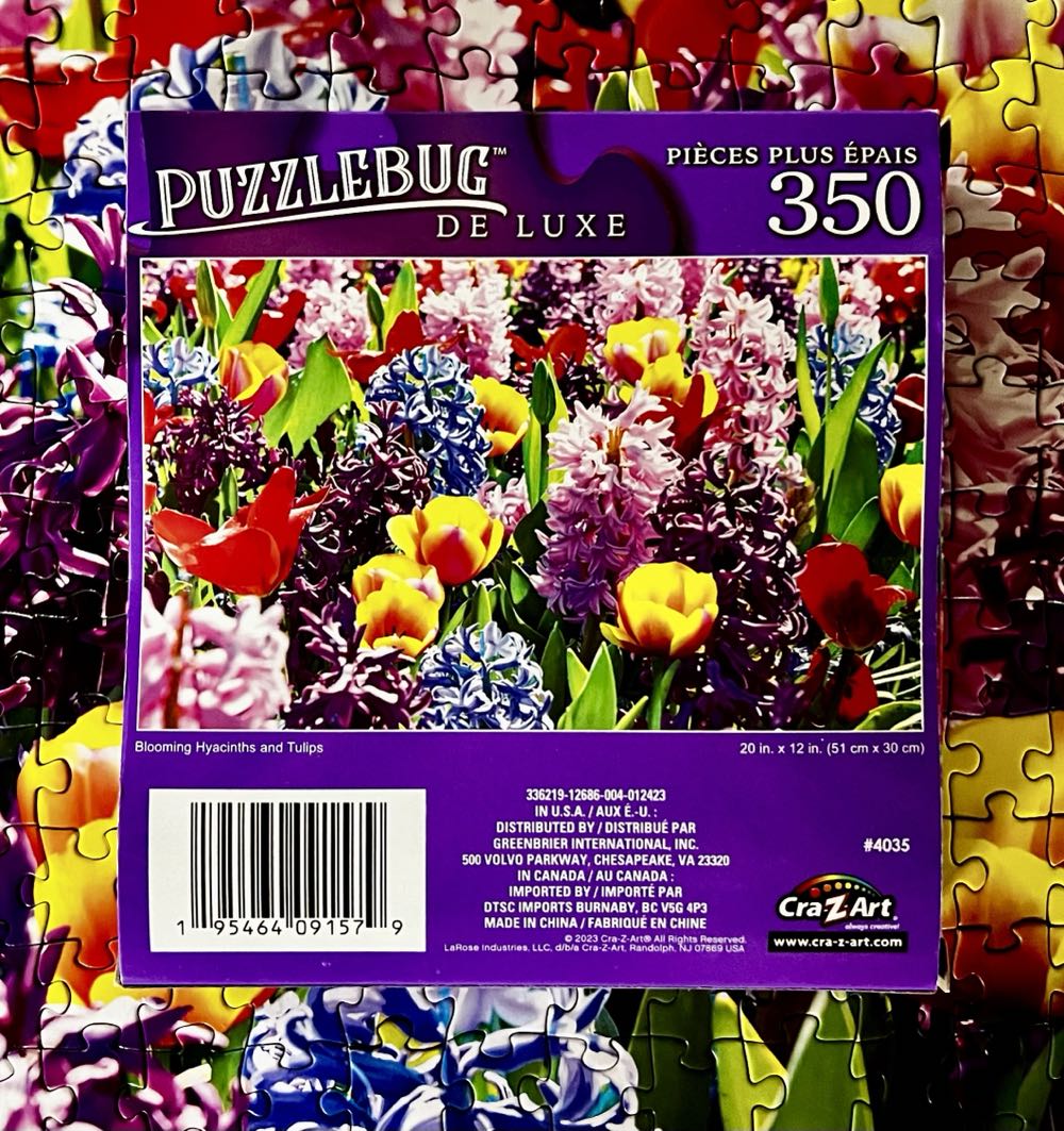Blooming Hyacinths and Tulips - Crazy Art puzzle collectible [Barcode 195464091579] - Main Image 2