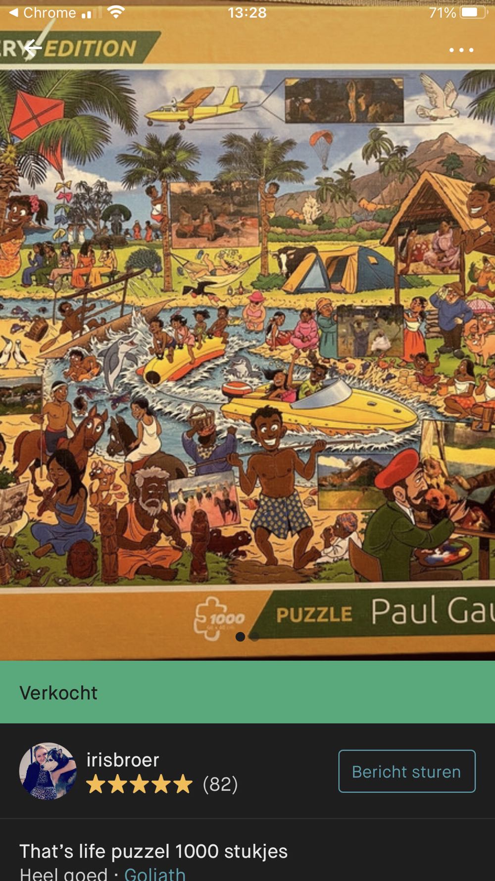 Gallery Edition Paul Gaugin - goliath puzzle collectible [Barcode 8720077279094] - Main Image 4