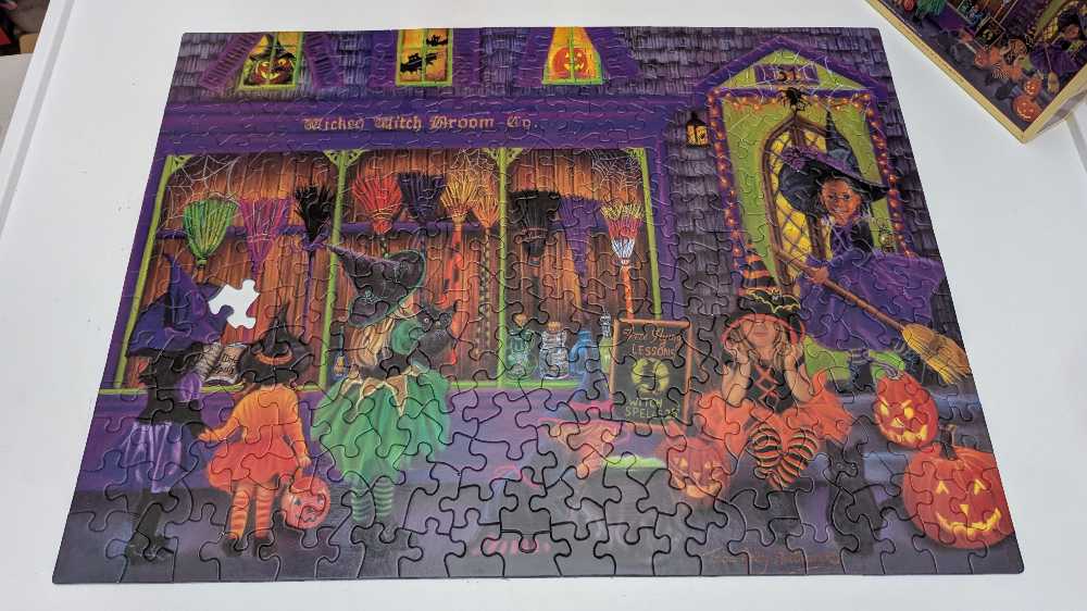 Witch Broom Shop - SunsOut puzzle collectible [Barcode 796780359703] - Main Image 2