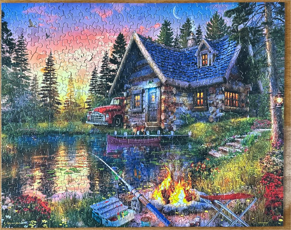 Sun Kissed Cabin - Springbok puzzle collectible [Barcode 091683015955] - Main Image 2