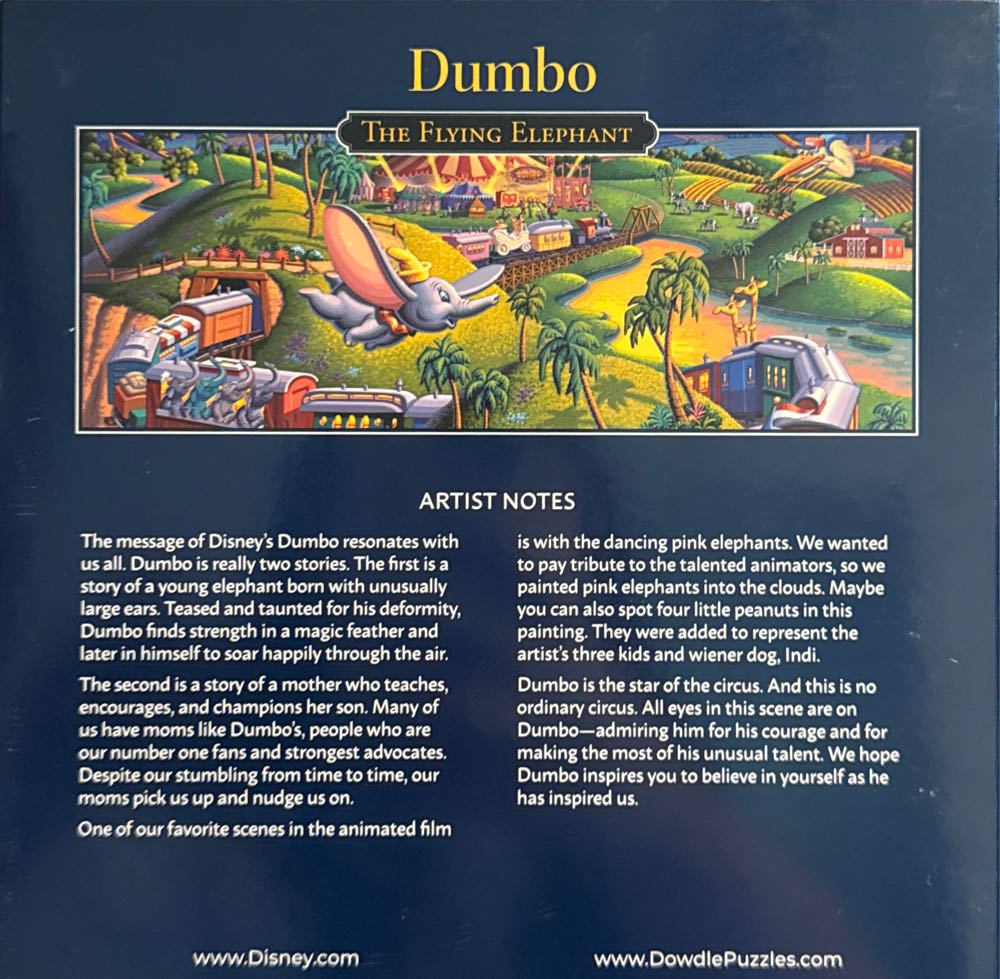 Dumbo “The Flying Elephant”-Kim - Dowdle puzzle collectible [Barcode 671095005036] - Main Image 2