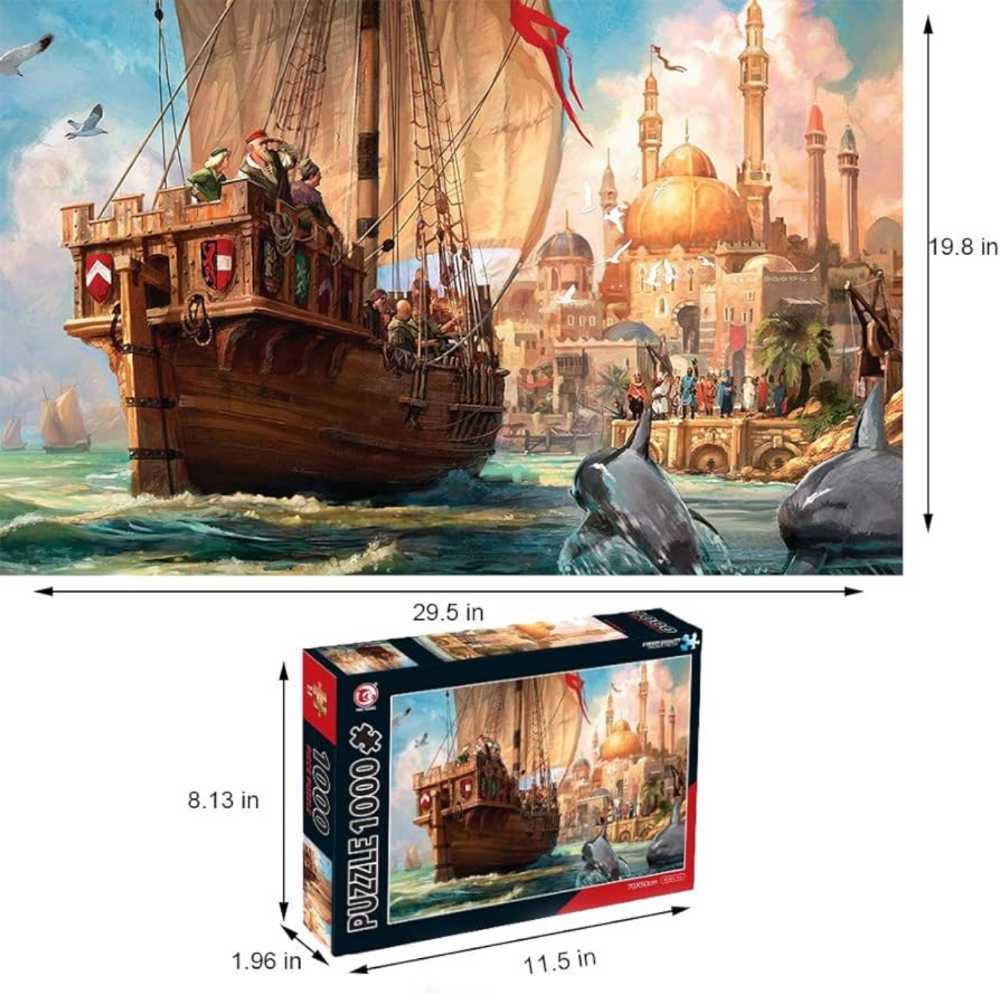 Puzzle 1000pcs Ship  puzzle collectible [Barcode 6952000292388] - Main Image 2