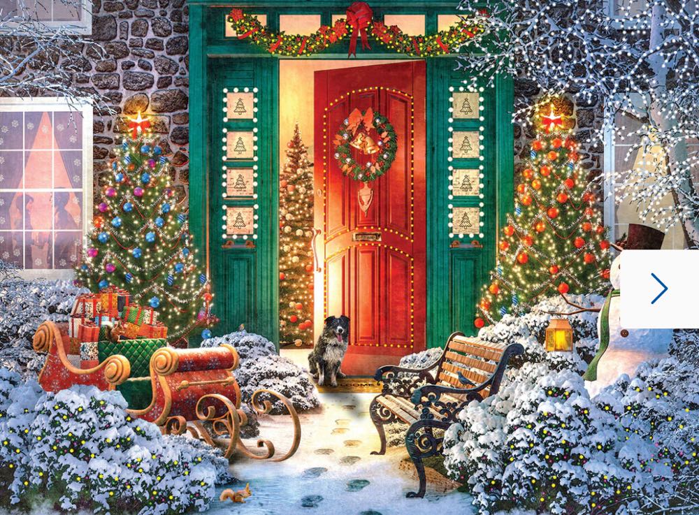 ZZ - Home For Christmas (SOLD) - White Mountain puzzle collectible [Barcode 724819266777] - Main Image 2