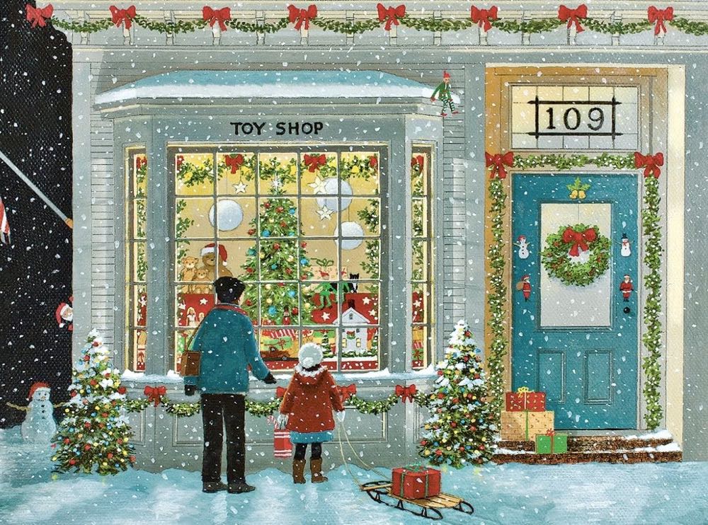 Christmas Toy Shop - White Mountain puzzle collectible [Barcode 724819266760] - Main Image 2