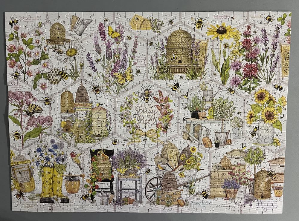 Busy As A Bee - Cobble Hill puzzle collectible [Barcode 625012450065] - Main Image 2