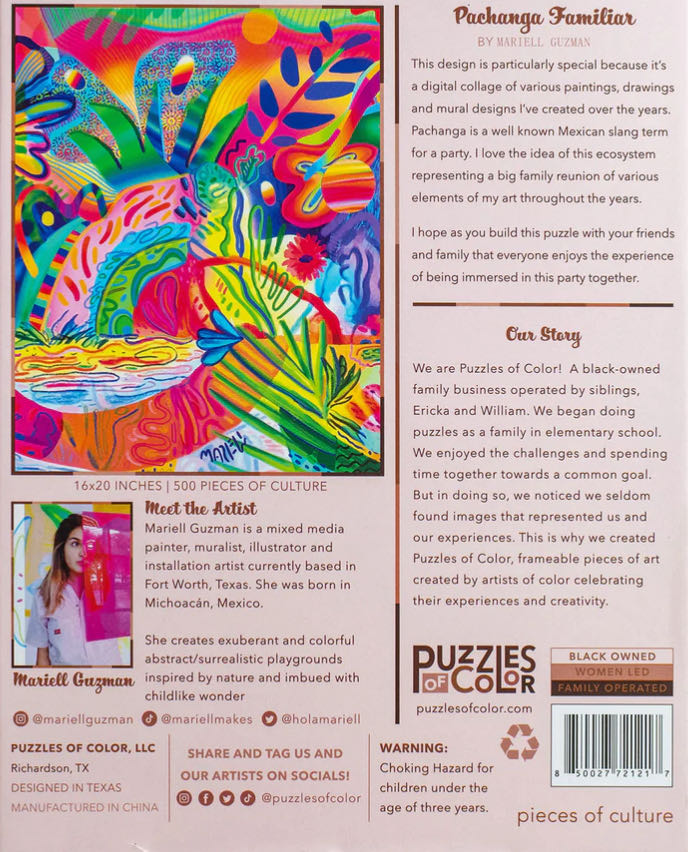 Pachanga Familiar - Puzzles Of Color puzzle collectible [Barcode 850027721217] - Main Image 3