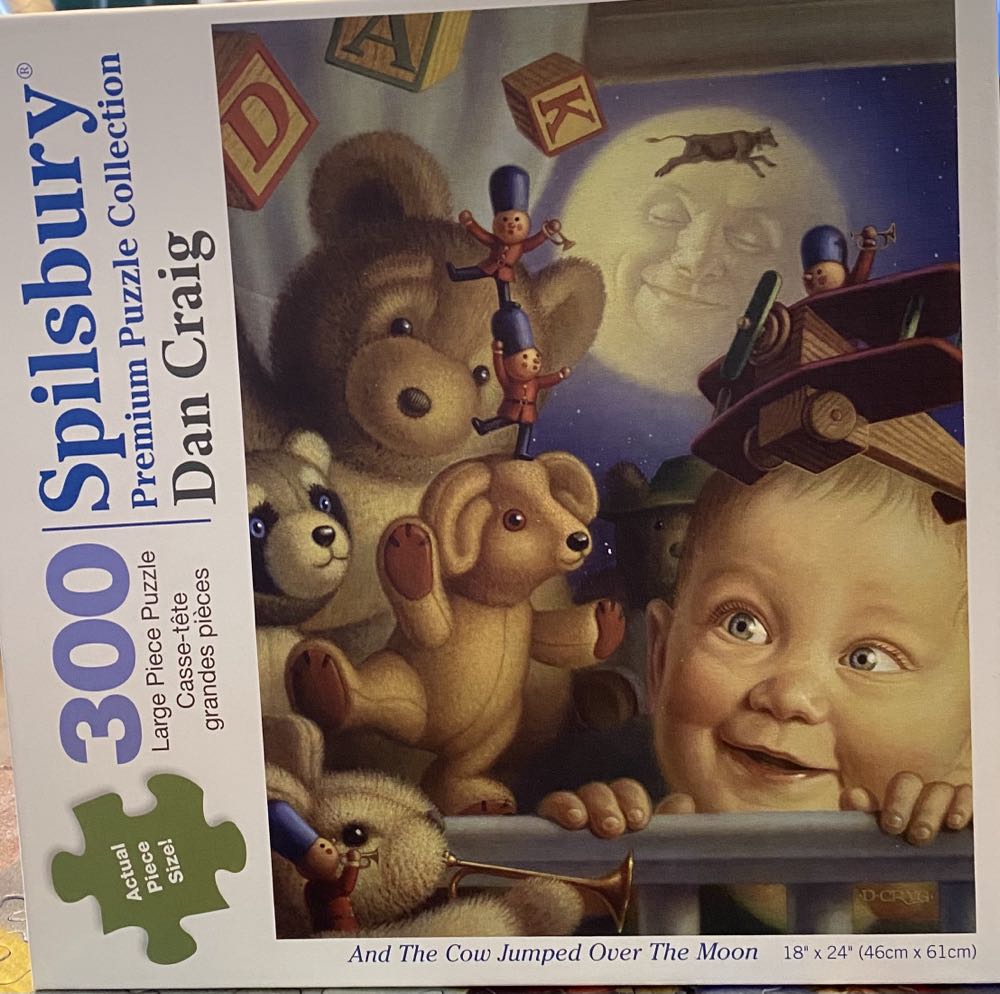 And The Cow Jumped Over The Moon - Spilsbury puzzle collectible [Barcode 810061440338] - Main Image 2