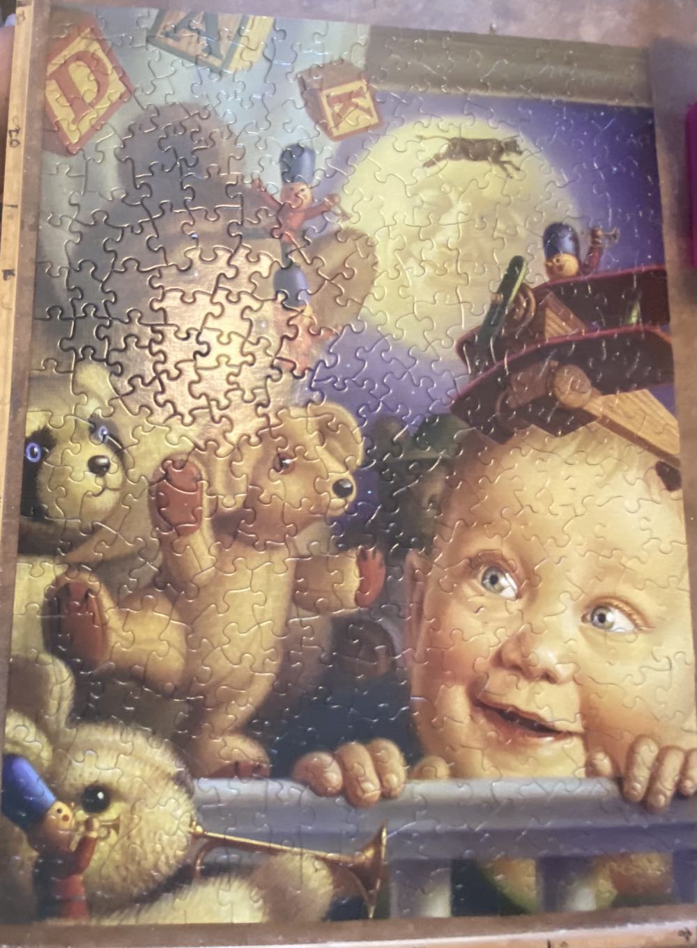 And The Cow Jumped Over The Moon - Spilsbury puzzle collectible [Barcode 810061440338] - Main Image 3