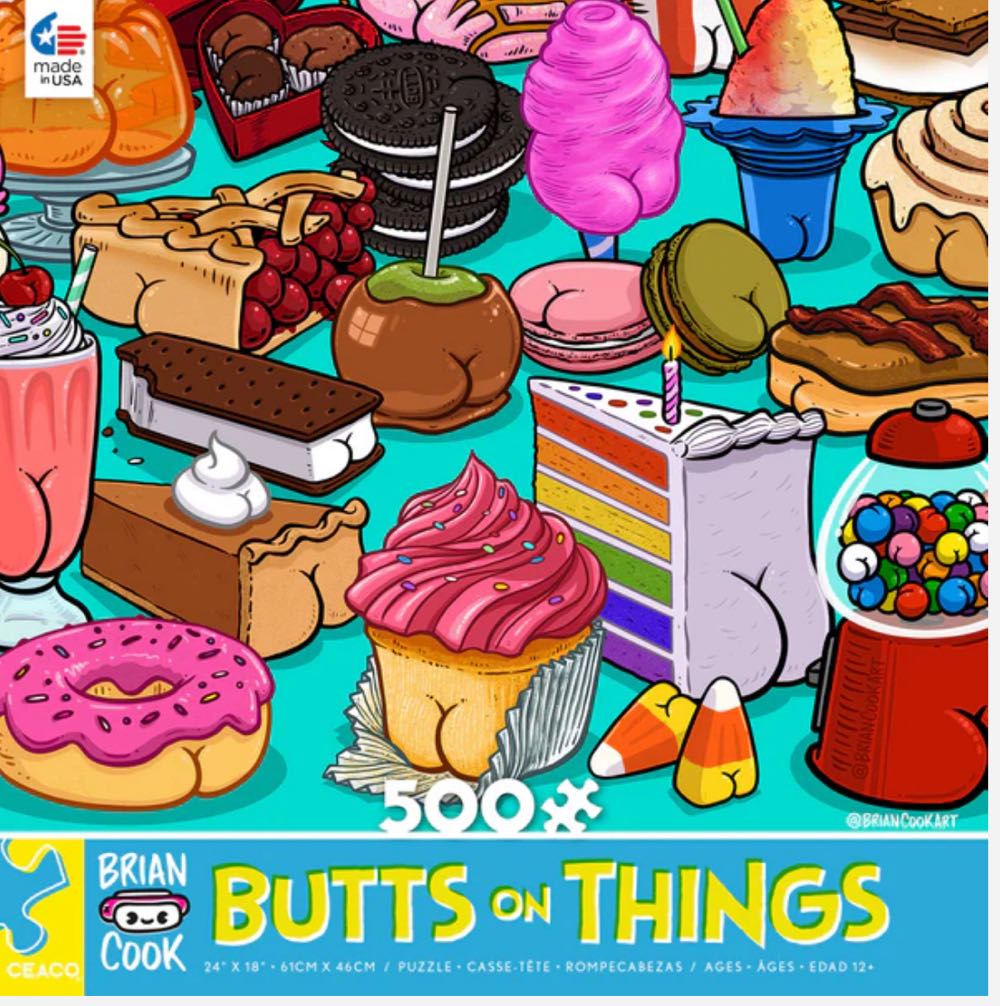 Butts On Things - Ceaco puzzle collectible [Barcode 021081242363] - Main Image 3
