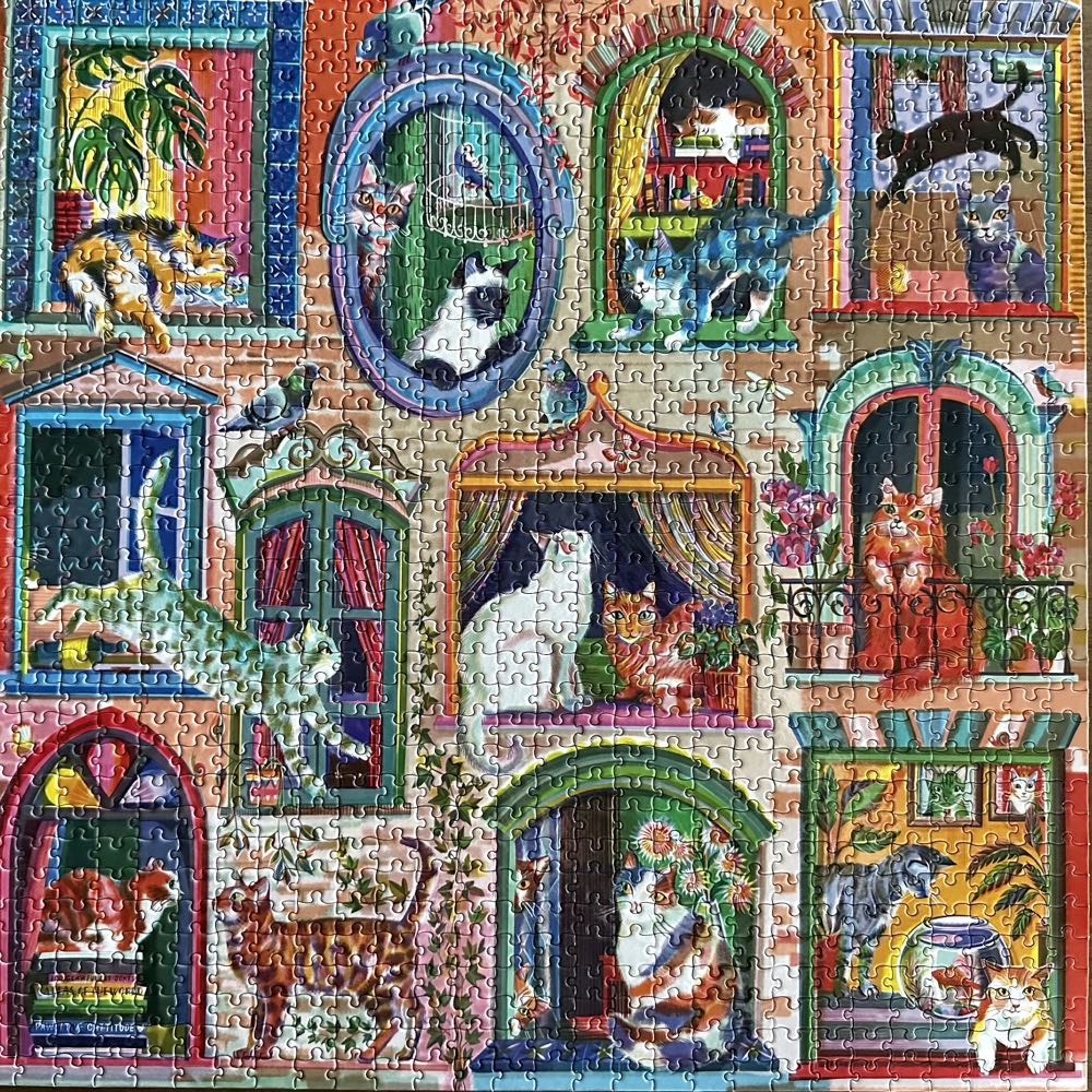 Cats In Windows - Eeboo puzzle collectible - Main Image 2