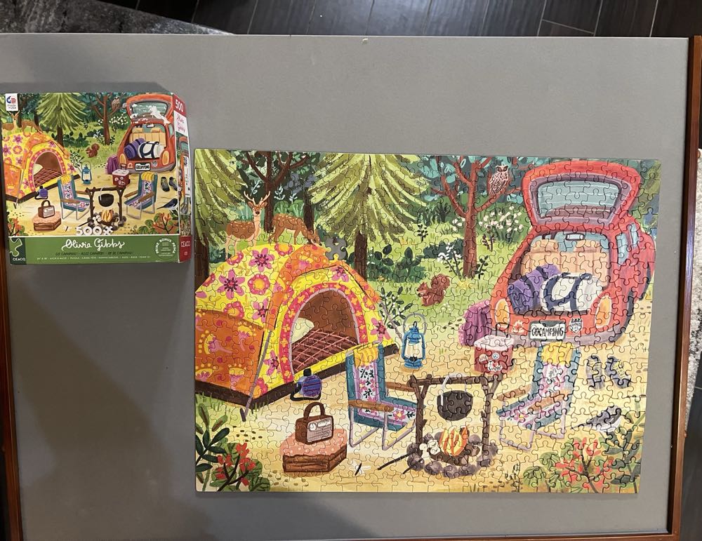 Olivia Gibbs Go Camping - Ceaco puzzle collectible [Barcode 021081242400] - Main Image 2