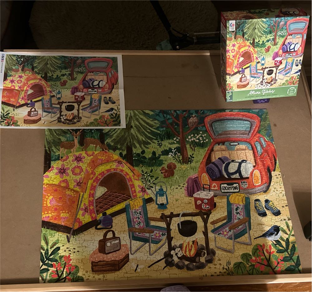 Olivia Gibbs Go Camping - Ceaco puzzle collectible [Barcode 021081242400] - Main Image 3