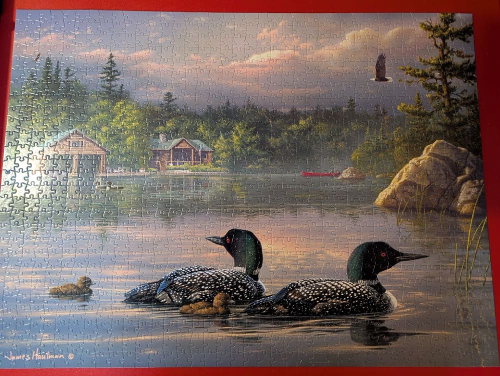 Passing Storm Loons - Buffalo puzzle collectible [Barcode 079346131198] - Main Image 3