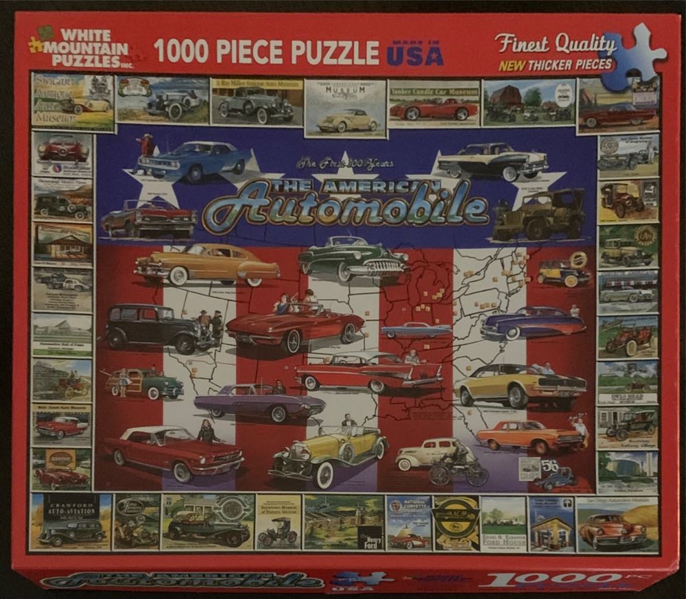 The American Automobile(NIB)(SAVE FOR GLENNA) - White Mountain 🇺🇸 puzzle collectible [Barcode 724819247370] - Main Image 2