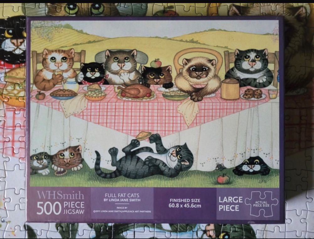 Full Fat Cats SOLD  - WHSmith puzzle collectible [Barcode 35277415] - Main Image 4