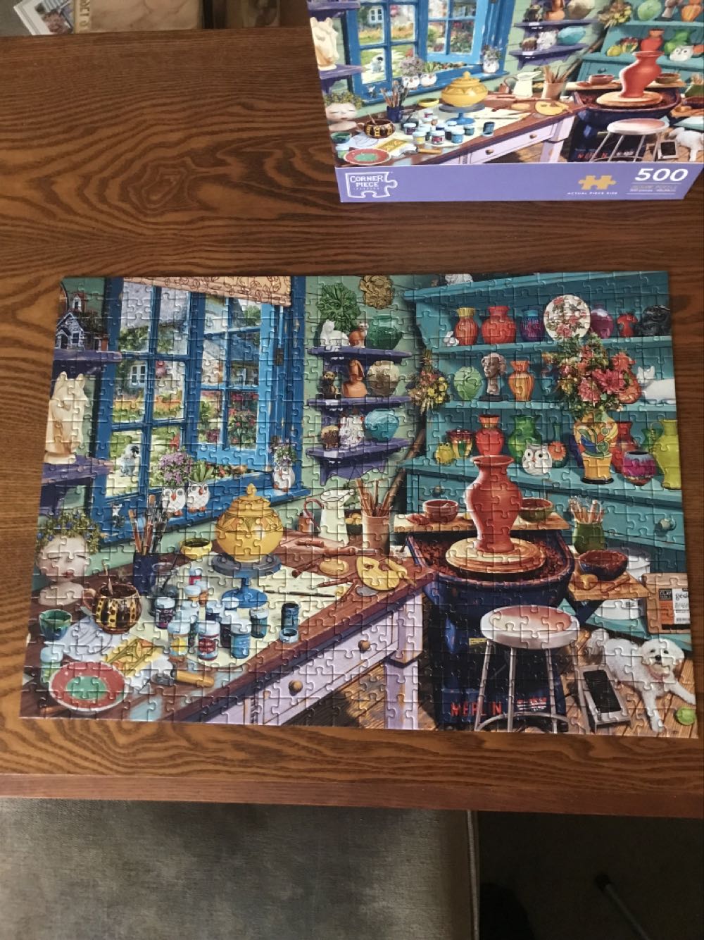 Pottery Shop - Corner Piece puzzle collectible [Barcode 5052089333260] - Main Image 2