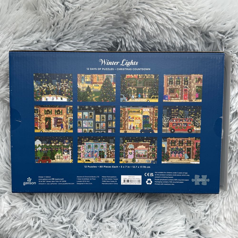 Winter Lights 🔵 - Galison puzzle collectible [Barcode 9780735378780] - Main Image 4