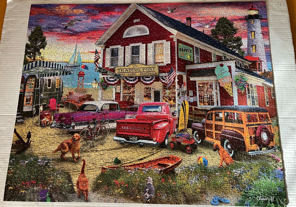 The Trading Post - NEW - White Mountain puzzle collectible [Barcode 724819267286] - Main Image 2