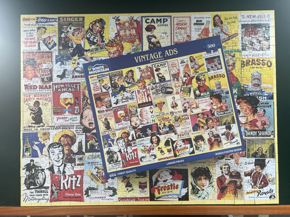 Vintage Ads - White Mountain puzzle collectible [Barcode 724819266562] - Main Image 3