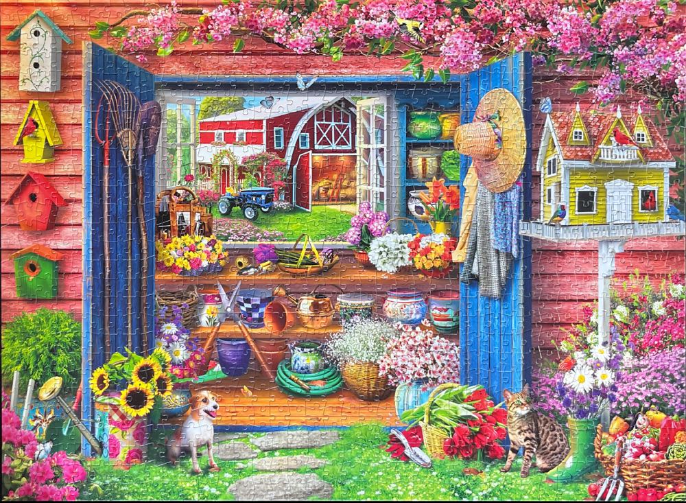 Farm Flower Shed 🟦 - Buffalo puzzle collectible [Barcode 079346119233] - Main Image 3