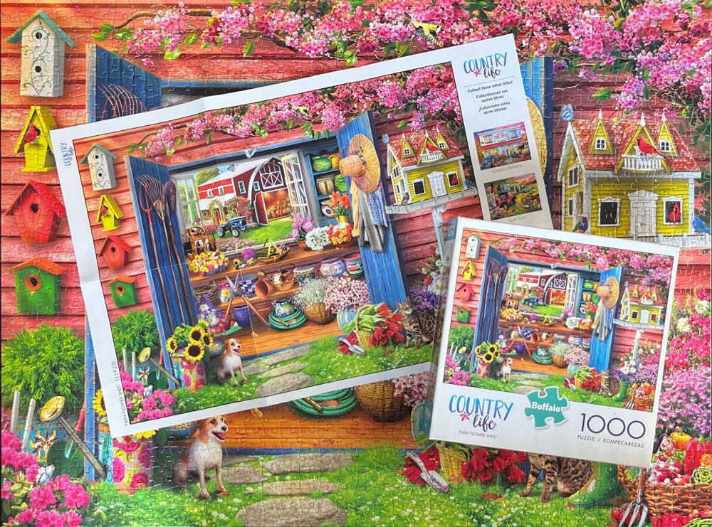 Farm Flower Shed 🟦 - Buffalo puzzle collectible [Barcode 079346119233] - Main Image 4