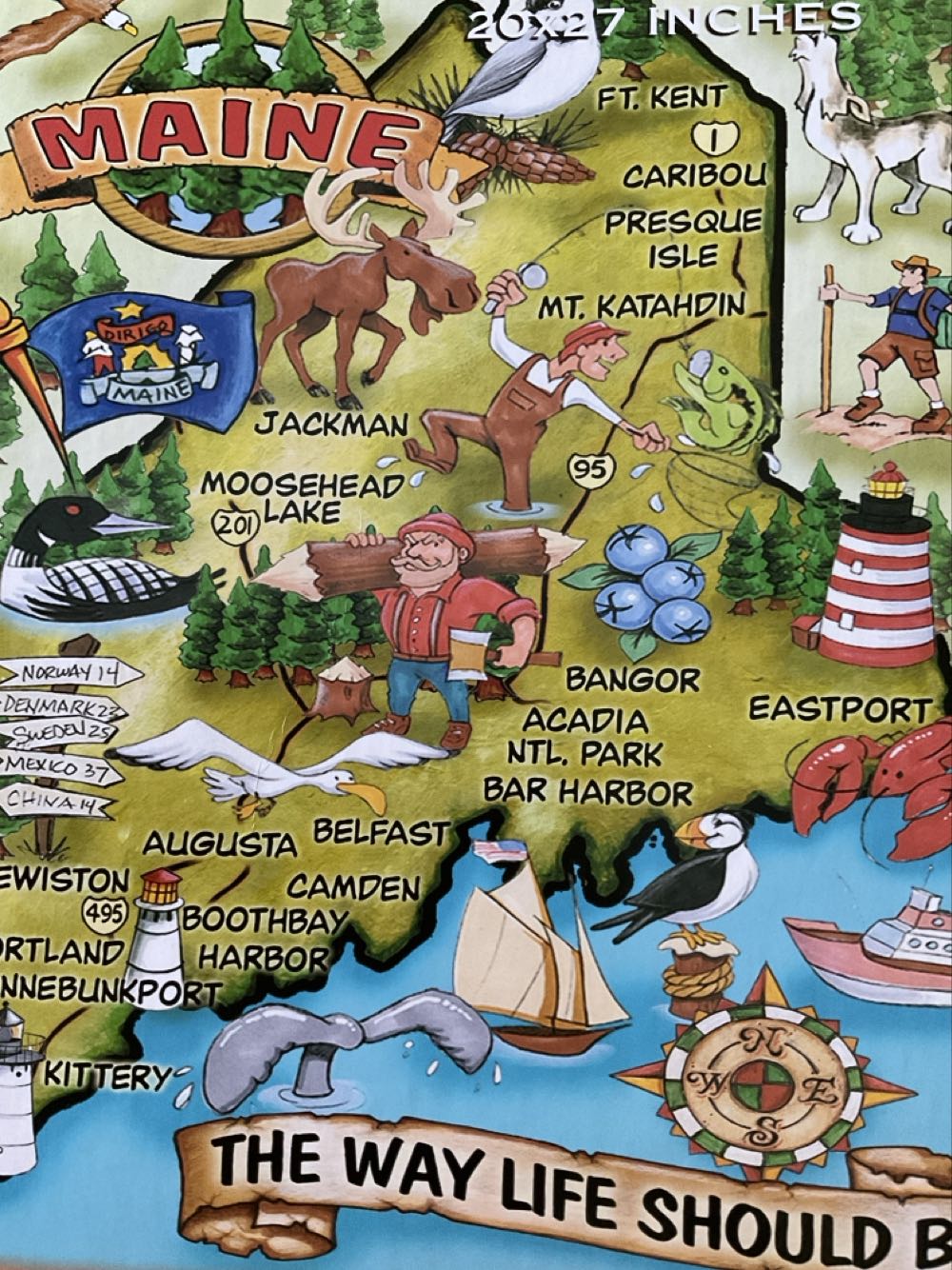 Maine.  The Way Life Should Be - Maine Scenes puzzle collectible - Main Image 2