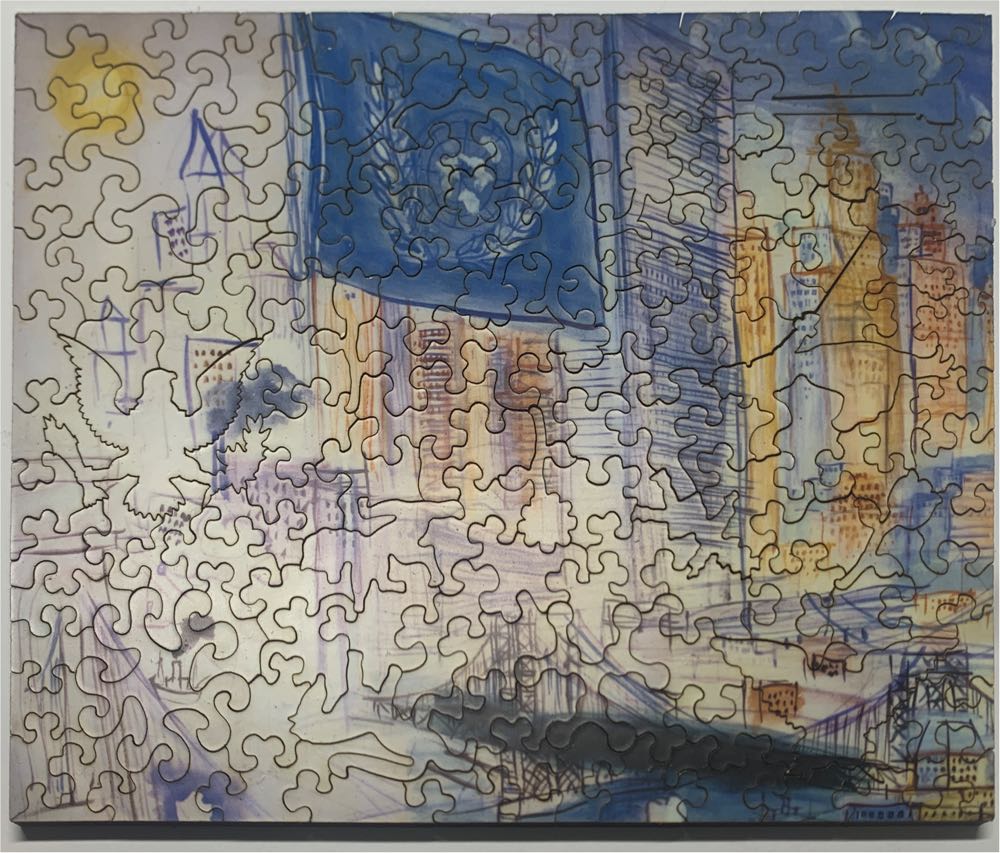 United Nations Headquarters, Raoul Dufy - Liberty Puzzles 🇺🇸 puzzle collectible - Main Image 2