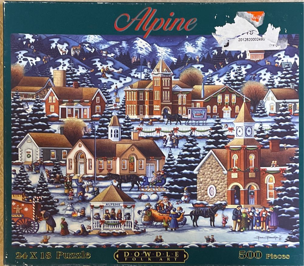 Alpine Christmas - Dowdle puzzle collectible [Barcode 671095000475] - Main Image 2