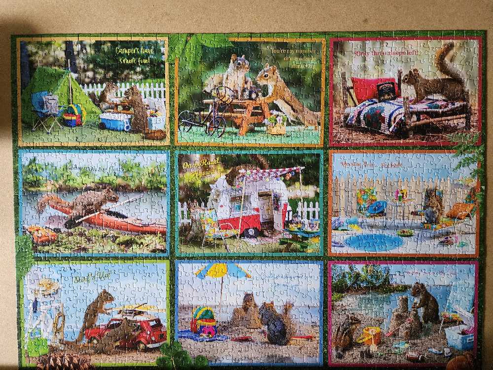 Cobble Hill Squirrels On Vacation - Cobble Hill puzzle collectible [Barcode 625012402569] - Main Image 2