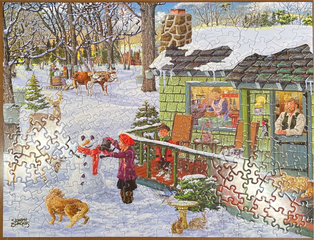 Maple Sap Time Of Year - Bits & Pieces puzzle collectible - Main Image 2