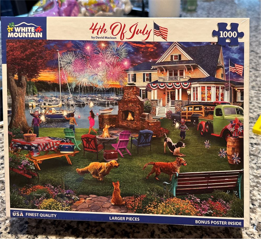 4th Of July  - White Mountain 🇺🇸 puzzle collectible [Barcode 724819267279] - Main Image 2