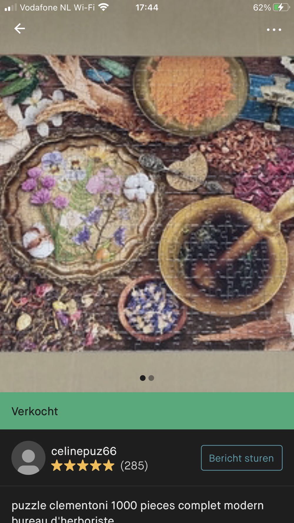 Herbalist Desk - Clementoni 🇮🇹 puzzle collectible [Barcode 8005125397488] - Main Image 4