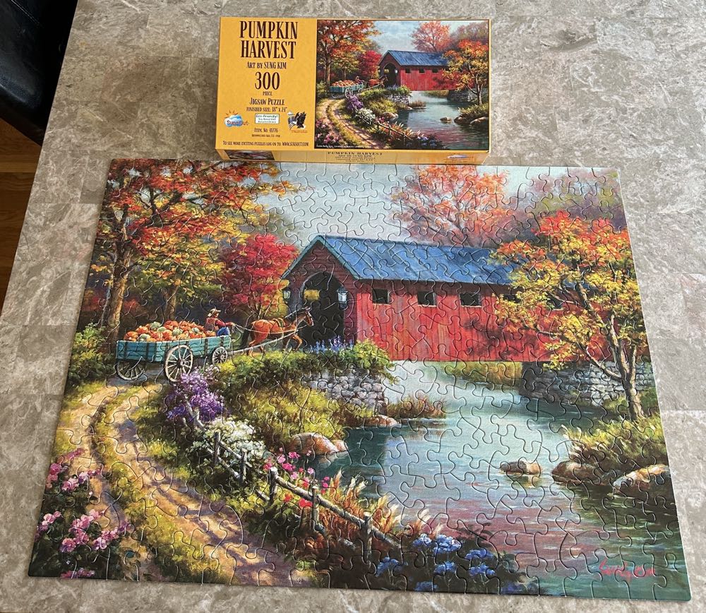 Pumpkin Harvest - SunsOut puzzle collectible [Barcode 796780417762] - Main Image 2