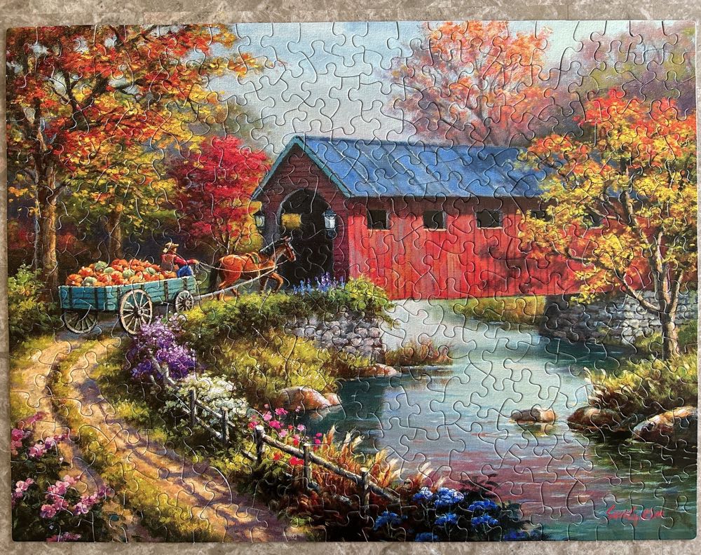 Pumpkin Harvest - SunsOut puzzle collectible [Barcode 796780417762] - Main Image 3