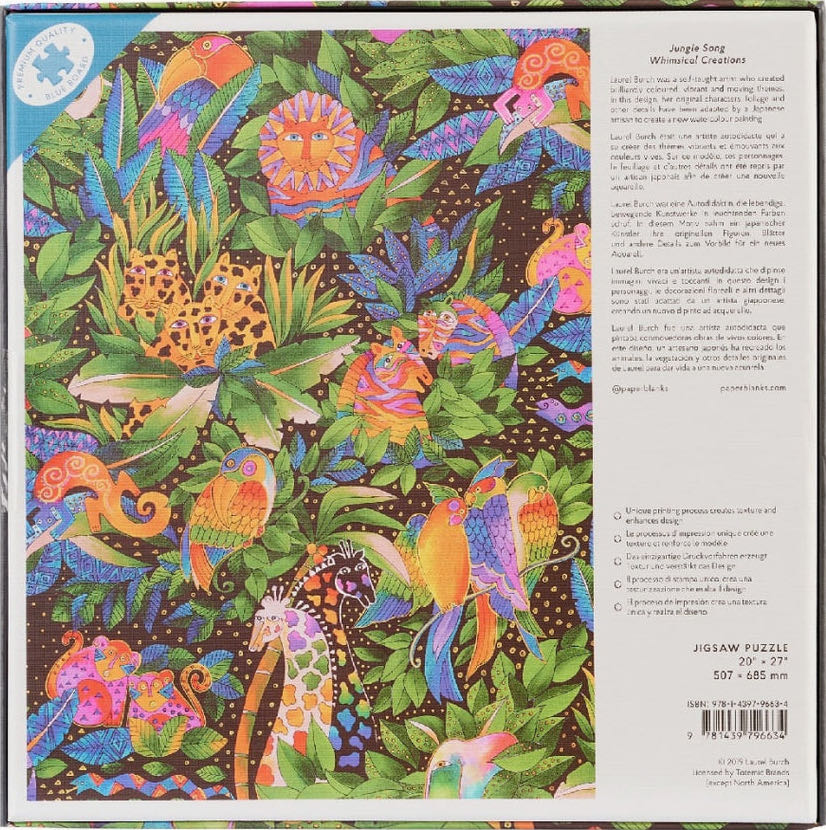 Jungle Song - Paperblanks puzzle collectible [Barcode 9781439796634] - Main Image 2