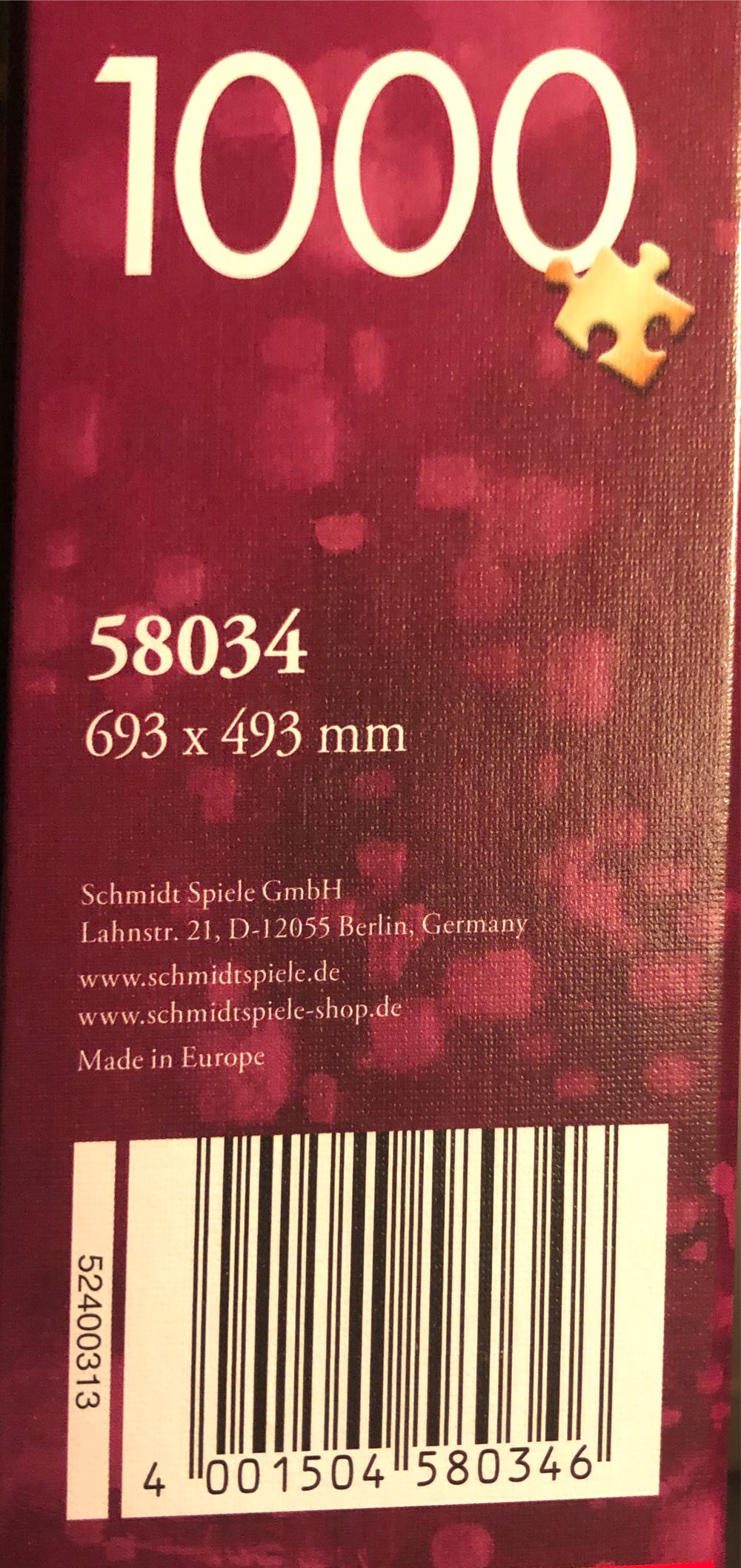 Tangled Up in Love  - Schmidt Spiele puzzle collectible [Barcode 4001504580346] - Main Image 2