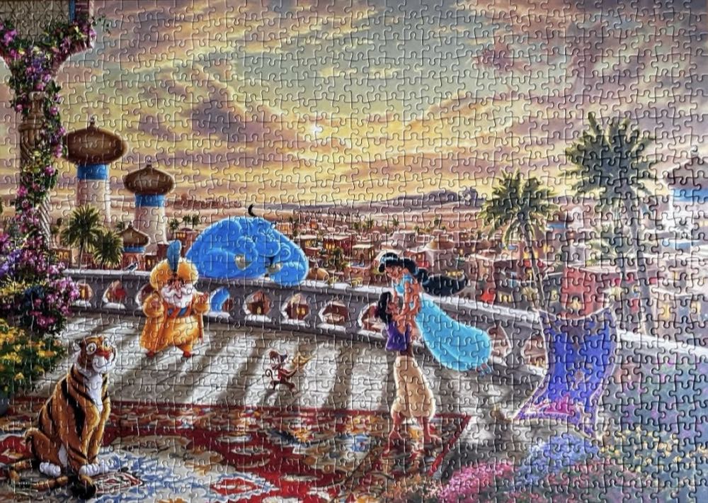 Aladdin Jasmine Dancing in the Desert Sunset - Schmidt puzzle collectible [Barcode 4001504580322] - Main Image 3