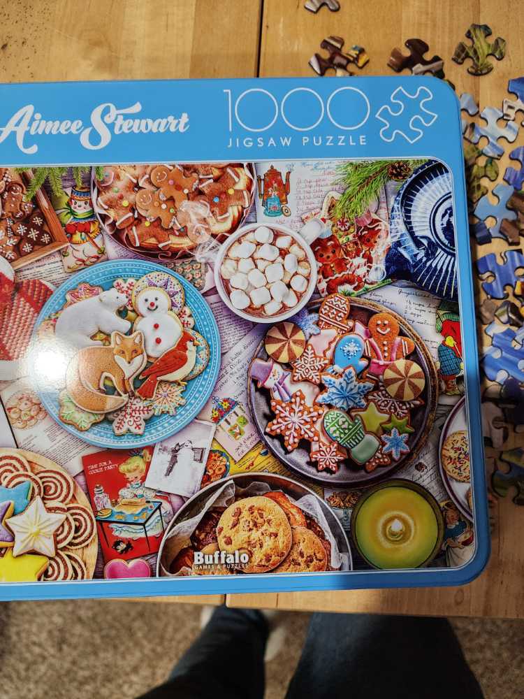Cookies And Cocoa - Buffalo Aimee Stewart puzzle collectible [Barcode 079346950089] - Main Image 2