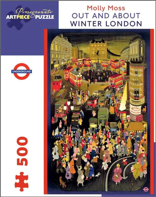 Out and About Winter London - Pomegranate puzzle collectible [Barcode 9780764961892] - Main Image 2