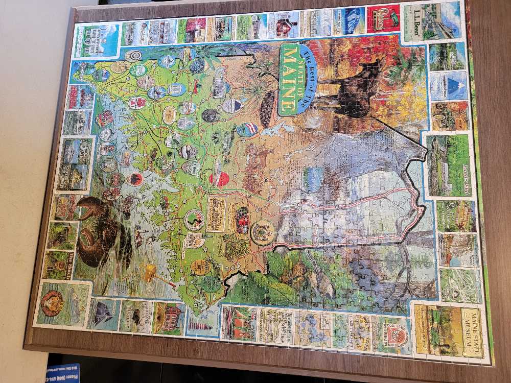 The Best of Maine - White Mountain Graphics puzzle collectible [Barcode 724819246878] - Main Image 2