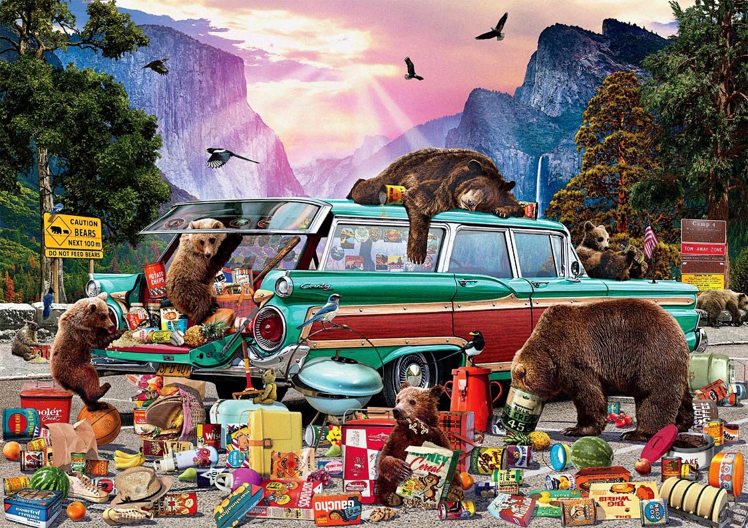 Yosemite Picnic (NIB) NFT - Buffalo puzzle collectible - Main Image 2